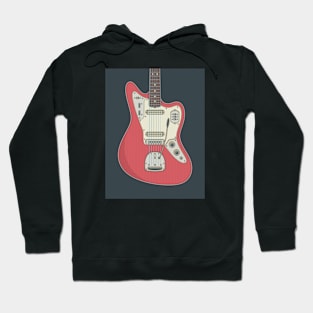 Candy Apple Red Jag Guitar Hoodie